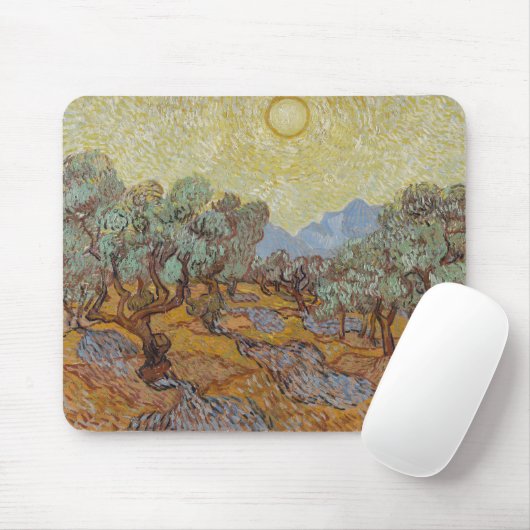 Olijfbomen, van Gogh Muismat (Met muis)