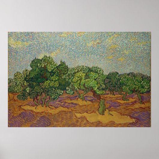 Olijfbomen, Van Gogh Poster (Voorkant)
