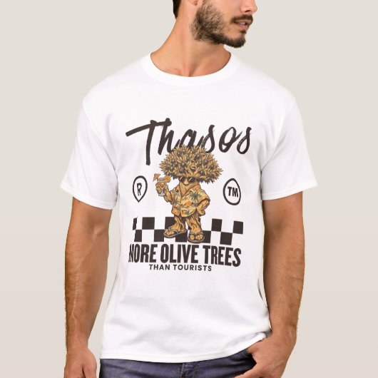 Olijfbomen van Thasos (Griekenland) T-shirt (Voorkant)