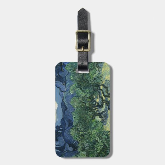 Olijfbomen van Van Gogh Bagagelabel (Voorkant verticaal)