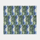 Olijfbomen van Van Gogh - Blue Mountain Kunst Fleece Deken (Voorkant (Horizontaal))