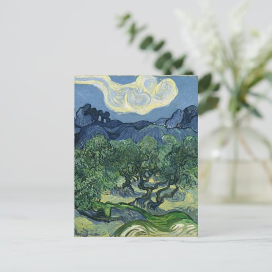 Olijfbomen van Van Gogh Briefkaart (Staand voorkant)