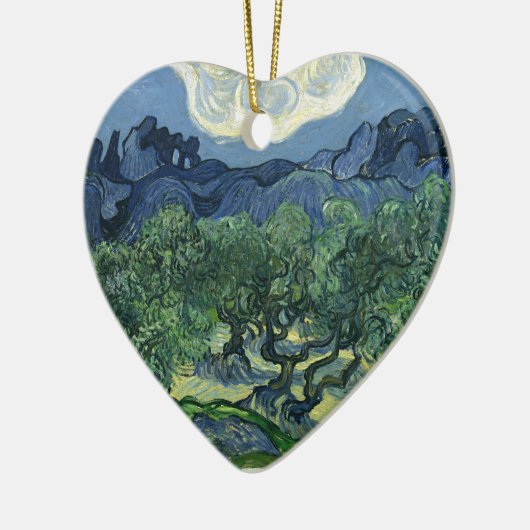 Olijfbomen van Van Gogh Keramisch Ornament (Links)