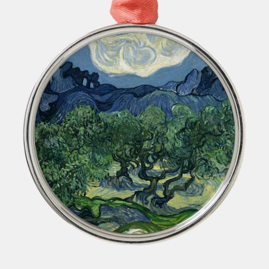 Olijfbomen van Van Gogh Metalen Ornament (Voorkant)