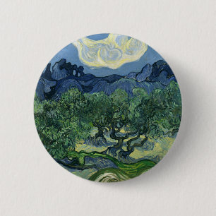 Olijfbomen van Van Gogh Ronde Button 5,7 Cm