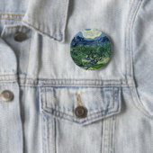 Olijfbomen van Van Gogh Ronde Button 5,7 Cm (In situ)