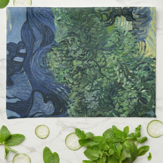 Olijfbomen van Van Gogh Theedoek (Gevouwen)