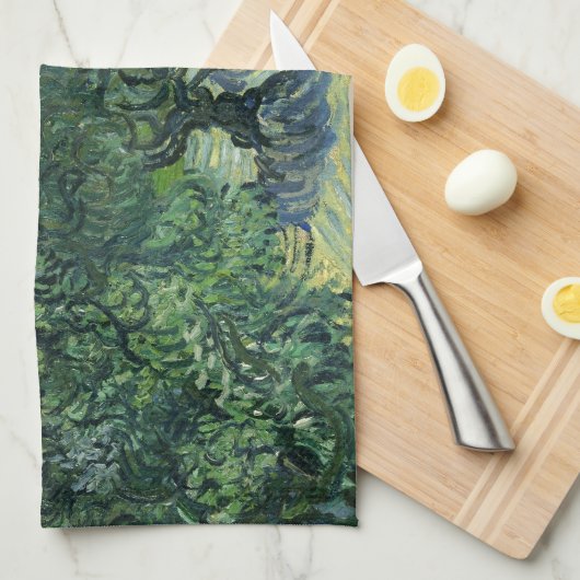 Olijfbomen van Van Gogh Theedoek (Quarter Fold)