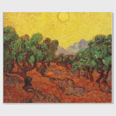 Olijfbomen van Vincent van Gogh met gele lucht en  Cadeaupapier (Vlak)