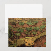 Olijfbomen van Vincent van Gogh tegen een helling (Voorkant / Achterkant)