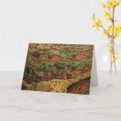 Olijfbomen van Vincent van Gogh tegen een helling Kaart (Gele Bloem)
