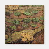Olijfbomen van Vincent van Gogh tegen een helling  Magneet (Voorkant)