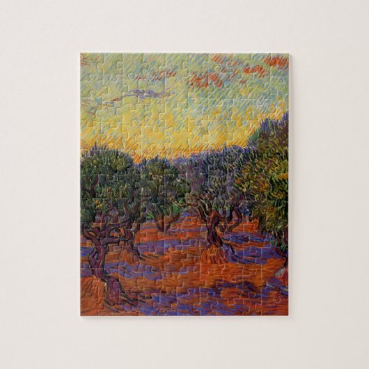 Olijfbomen - Vincent Van Gogh Legpuzzel (Verticaal)