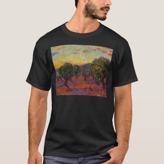 Olijfbomen - Vincent Van Gogh T-shirt (Voorkant)