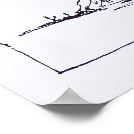 Olijfbomen | Zuid-Frankrijk Poster (Hoek)