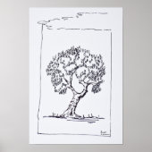 Olijfbomen | Zuid-Frankrijk Poster (Voorkant)