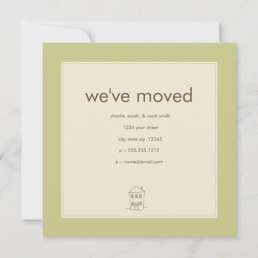 olijfbomenaankondiging aankondiging (Voorkant)