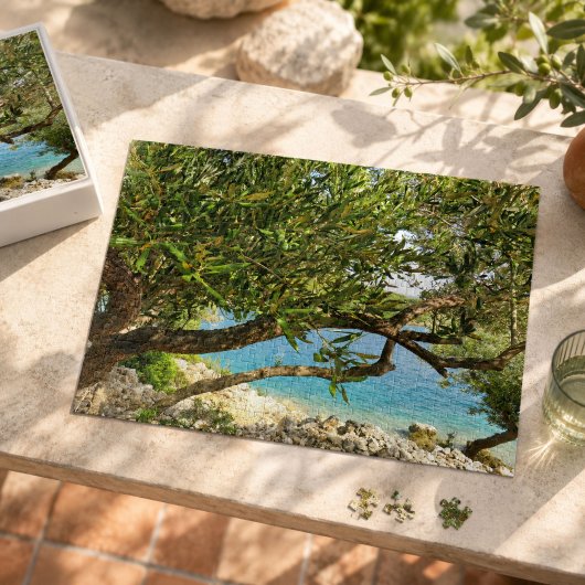 Olijfboom aan de Middellandse Zee Legpuzzel