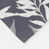 Olijfboom - donkerblauw fleece deken (Hoek)