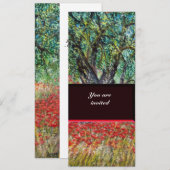 OLIJFBOOM EN KLAPVELDEN, wit Kaart (Voorkant / Achterkant)