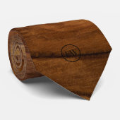 Olijfboom Houtnerf | Moderne Houten Heren Das (Opgerold)