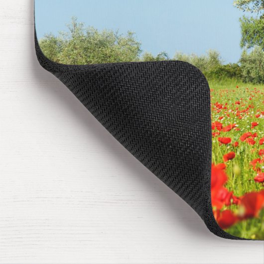 Olijfboom in papavermoedui muismat (Hoek)