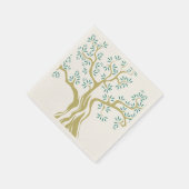 Olijfboom schets servetten – Landelijke Middelland (Hoek)