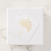 Olijfboom stempel bedankjes labels (Met doos)