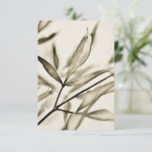 Olijfboom verlaat kunst Flat Note Kaart (Staand voorkant)