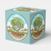 Olijfboom Vredessymbool in een vrij Palestina Land Bedankdoosjes (Achterkant)