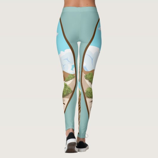 Olijfboom Vredessymbool in een vrij Palestina Land Leggings (Achterkant)