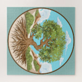 Olijfboom Vredessymbool in een vrij Palestina Land Legpuzzel (Horizontaal)