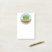 Olijfboom Vredessymbool in een vrij Palestina Land Post-it® Notes (Op bureau)