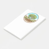 Olijfboom Vredessymbool in een vrij Palestina Land Post-it® Notes (Schuin)