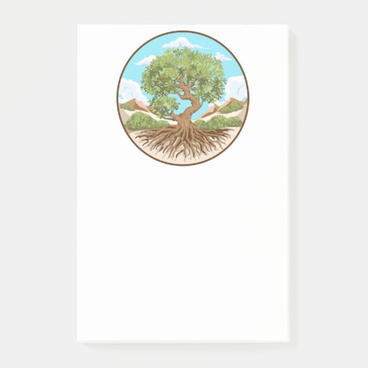 Olijfboom Vredessymbool in een vrij Palestina Land Post-it® Notes (Voorkant)