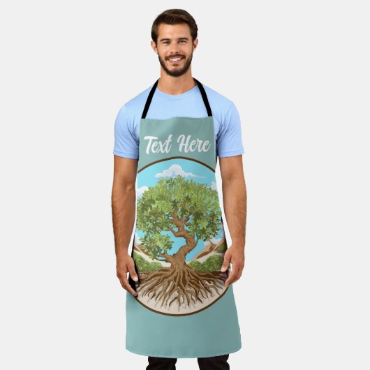 Olijfboom Vredessymbool in een vrij Palestina Land Schort (Gedragen)