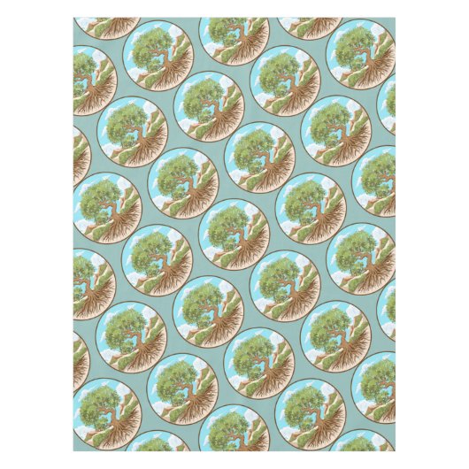 Olijfboom Vredessymbool in een vrij Palestina Land Tafelkleed (Voorkant)