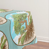 Olijfboom Vredessymbool in een vrij Palestina Land Tafelkleed (Voorbeeld)