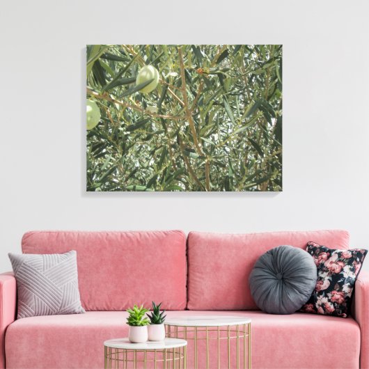 Olijfboombladeren Canvas Afdruk (Insitu (Woonkamer))