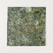 Olijfboombladeren Wandkleed (Voorkant (horizontaal))