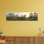 Olijfboomgaard bij zonsondergang canvas print (Insitu (Woonkamer))