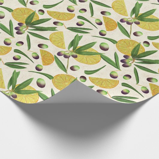 Olijfboomgaard Cadeaupapier (Hoek)