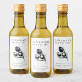 Olijfboomgaard | Etiket olijfolie mini-fles (Flessen)