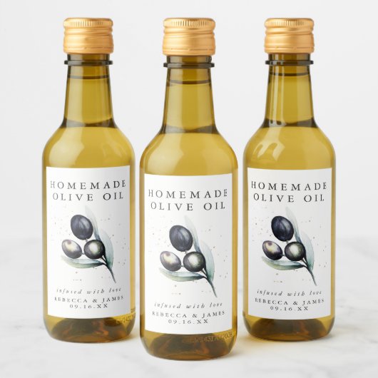Olijfboomgaard | Etiket olijfolie mini-fles (Flessen)