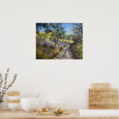 Olijfboomgaard in het najaar van het zonlicht poster (Keuken)