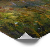 Olijfboomgaard in het najaar van het zonlicht poster (Hoek)