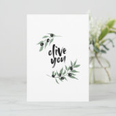 Olijfboomgaard met olijf | Ik hou van je kaart (Staand voorkant)