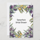 Olijfboomgaard moderne olie uit olijventeelt kaart (Voorkant)