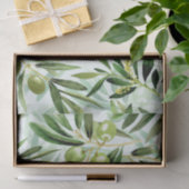 Olijfboomgaarden met de hand getekend zomerkruchte tissuepapier (Geschenk)