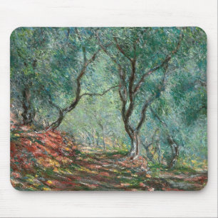 Olijfboomhout in de Moreno-tuinen (door Monet) Muismat